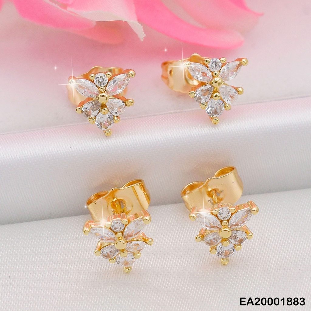 PAQUETE 2 PARES ARETES ÁRBOL ZIRCONIAS