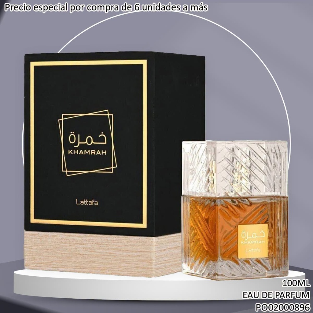 PERFUME UNISEX KHAMRAH LATTAFA EDP 100ML