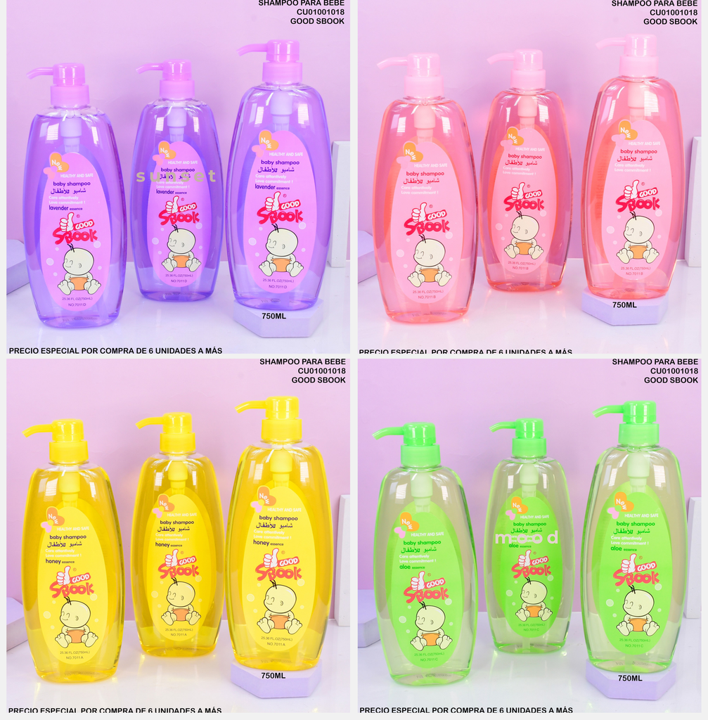 BABY SHAMPOO GOOD SBOOK ESENCIA SURTIDA - 750ML 7011B