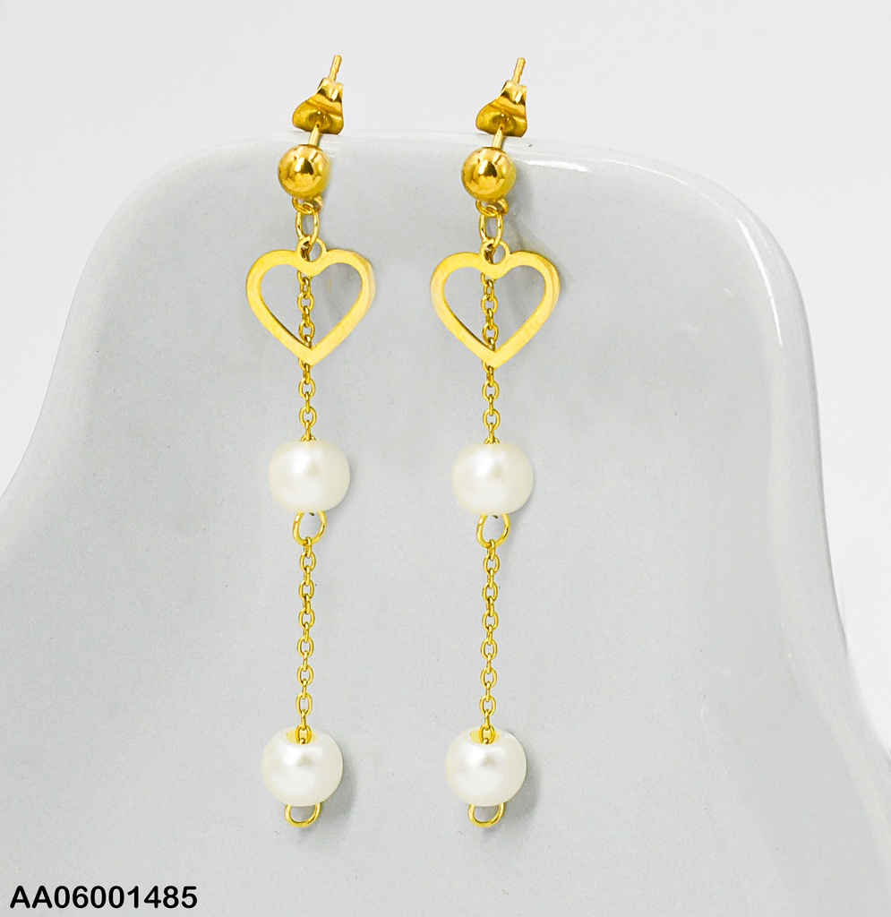 ARETES LARGOS ZIRC.RD CROQUI🤍/PERLA