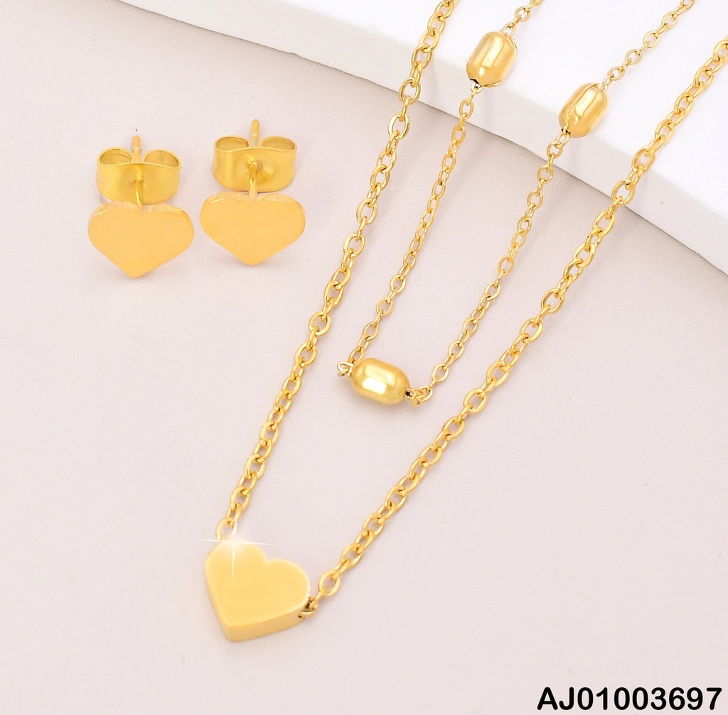 JUEGO PLACAS CORAZÓN CAD.C/ESFERAS💛