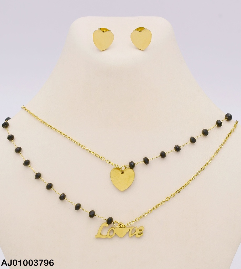 JUEGO PLACAS CORAZONES DOBLE CAD.C/⚫DIJES:💛/"LO💛VE" (P.E.NOV2025)