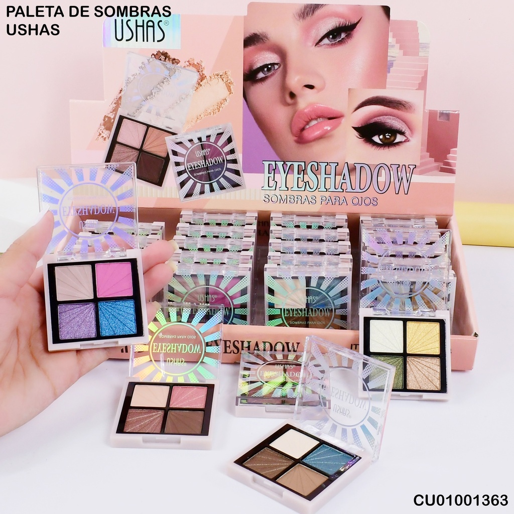 PALETA 4 SOMBRAS USHAS ES4181(04) SURTIDOS