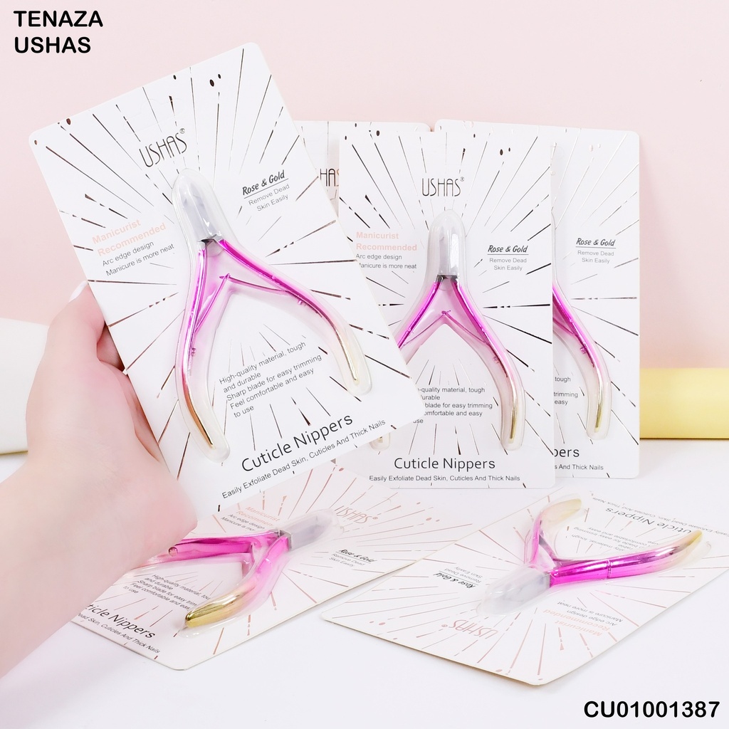 TENAZA CUTÍCULA METÁLICA ROSE & GOLD USHAS CT476