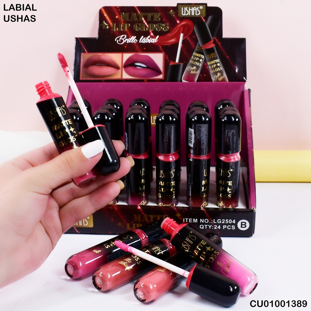 LIP GLOSS MATTE USHAS SURTIDOS LG2504(B)