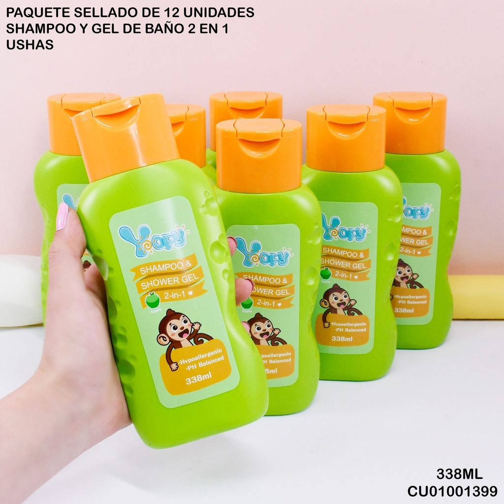 SHAMPOO/GEL YOPY 338ML FRAGANCIA MANZANA