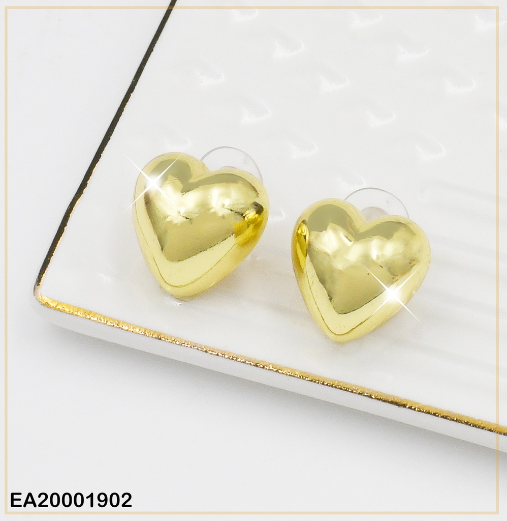 ARETES MEDIO CORAZÓN INFLADO(MEDIANO) P6151
