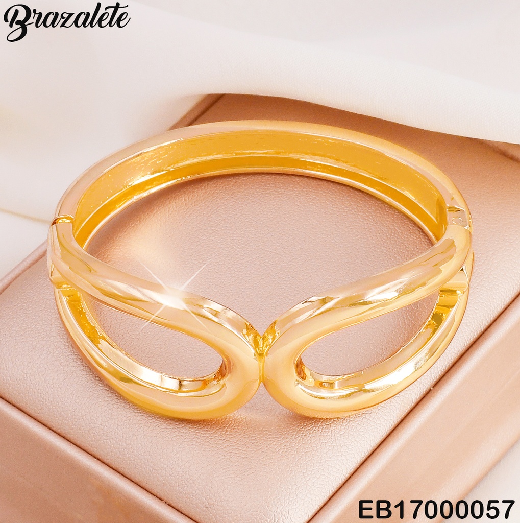 BRAZALETE ÓVALOS ALARGADOS EN EXTREMOS