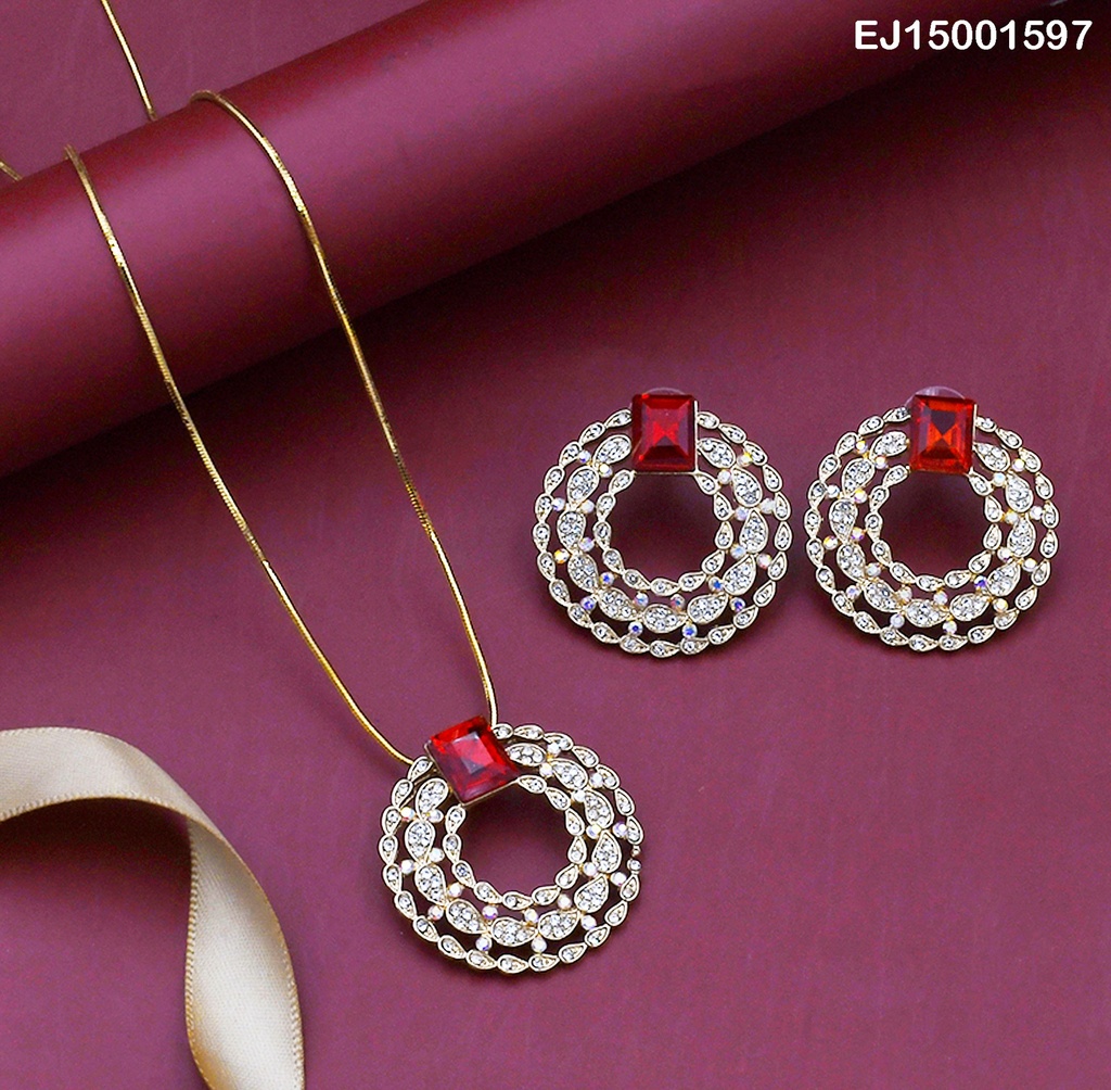 JUEGO CIRCULAR ANCHO ZIRC.C/RECTANGULO ROJO