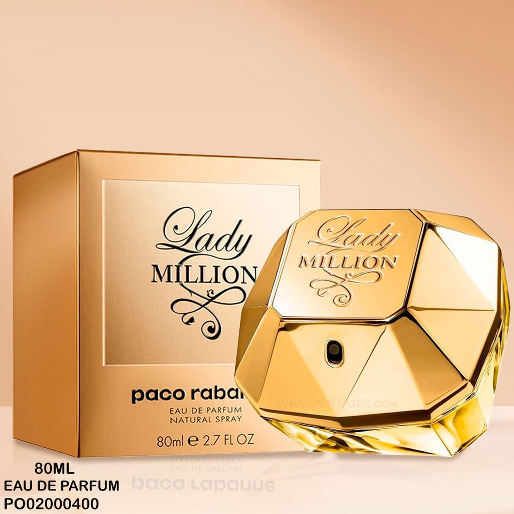 PO02000400 PERFUME LADY MILLION BY PACO RABANNE 80ML