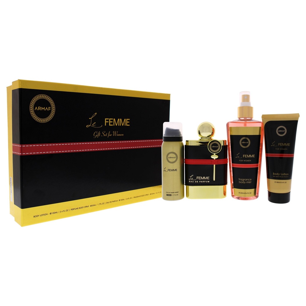 ESTUCHE PERFUMES LE FEMME GIFT SET ARMAF 4 PCS