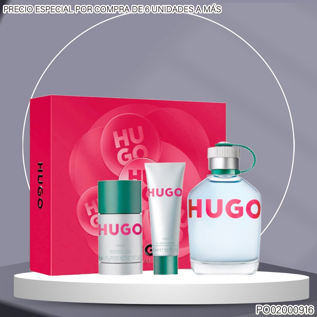 ESTUCHE PERFUMES HUGO MAN 3PCS