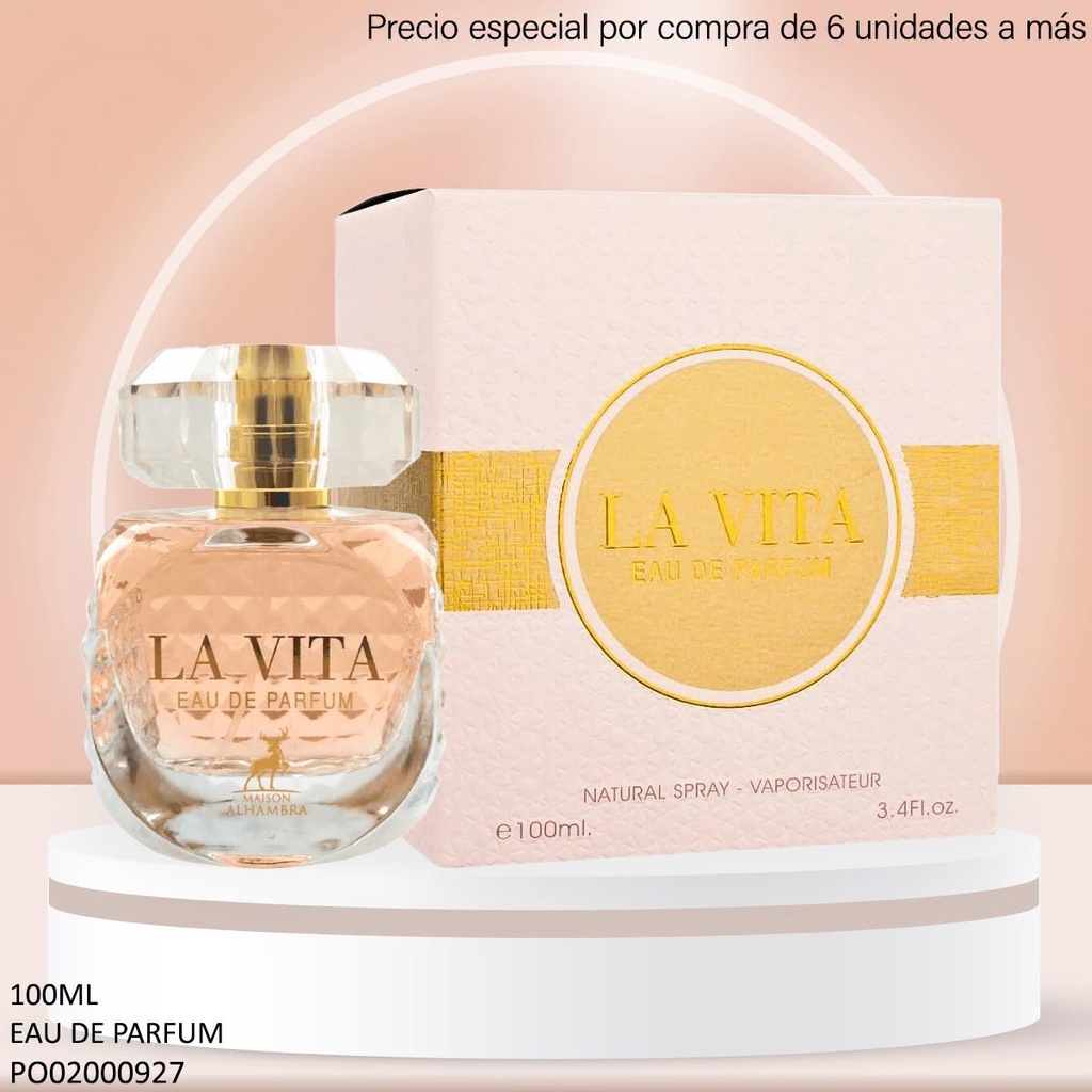 PERFUME LA VITA MAISON ALHAMBRA EDP 100ML