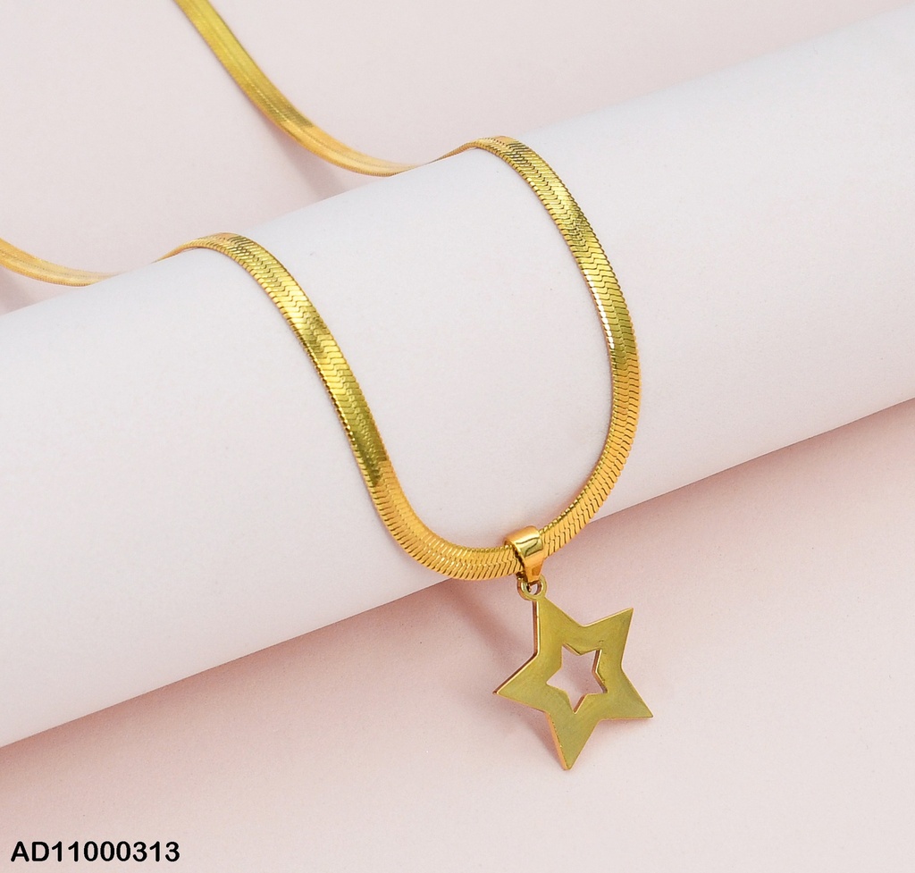 DIJE CROQUI ANCHO,LISO DE ESTRELLA A9523