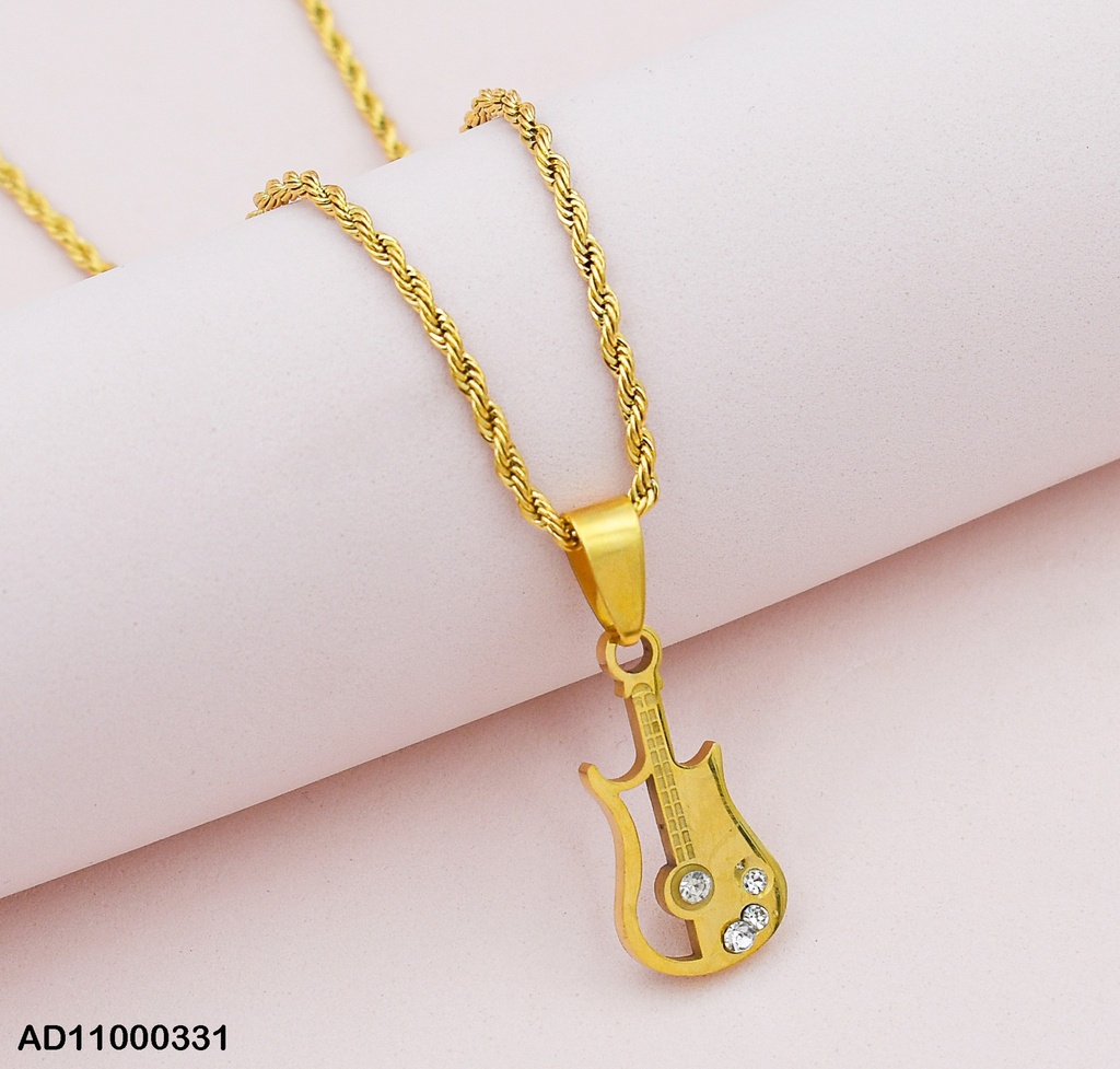 DIJE GUITARRA CON ZIRCONIAS