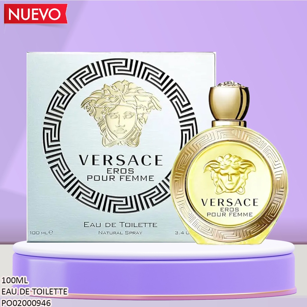 PERFUME VERSACE EROS POUR FEMME EDT 100ML(PLATEADO)