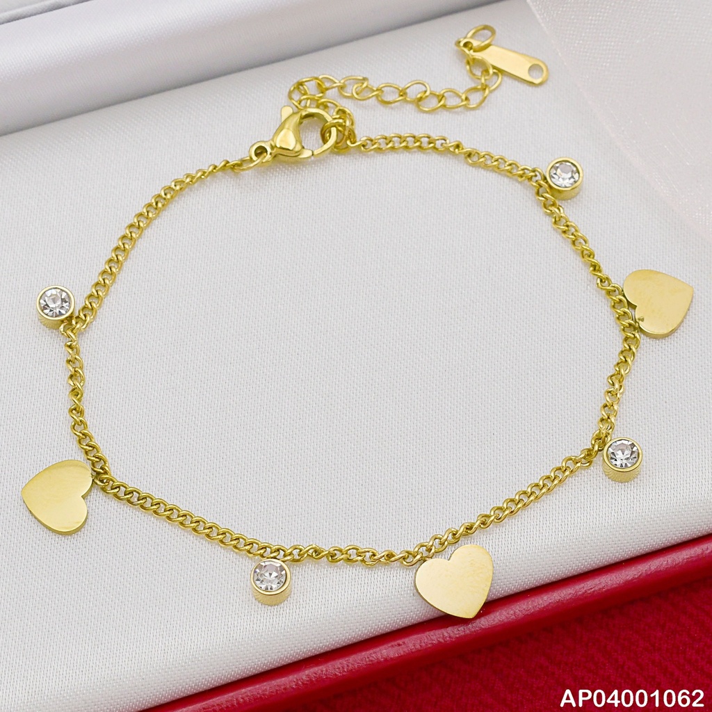 PULSERA FINA COLGANTES:PLACAS💛/ZIRC.RD 072899