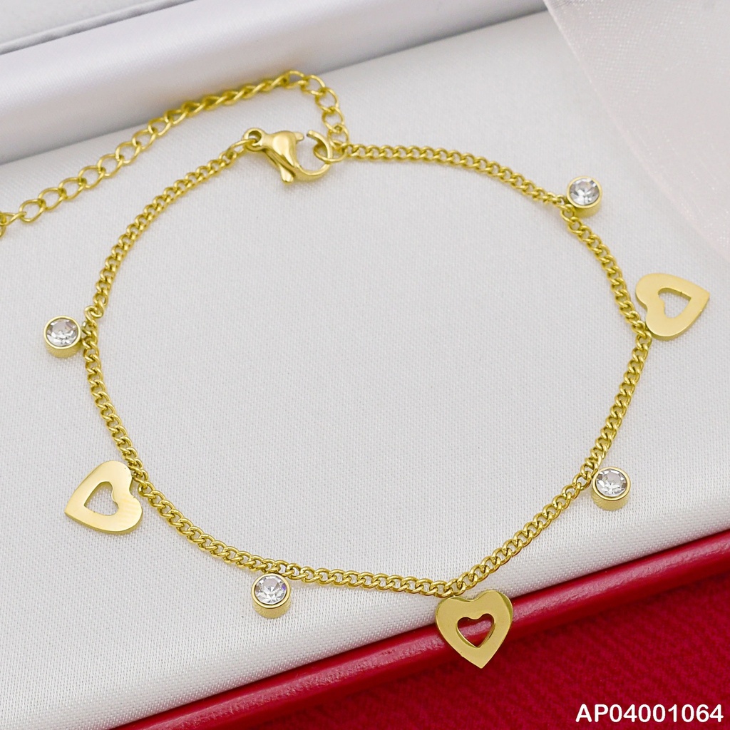 PULSERA FINA COLGANTES:CROQUI ANCHO💛/ZIRC.RD 072903
