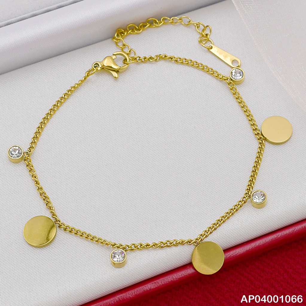 PULSERA FINA COLGANTES:PLACAS/ZIRCONIAS RD 072895