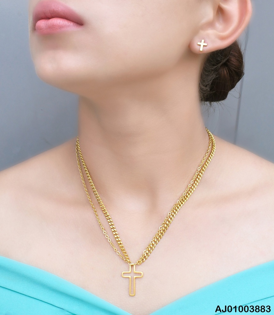 JUEGO ARETES PLACA CRUZ.DIJE CROQUI HORIZONTAL (P.E.NOV2025)