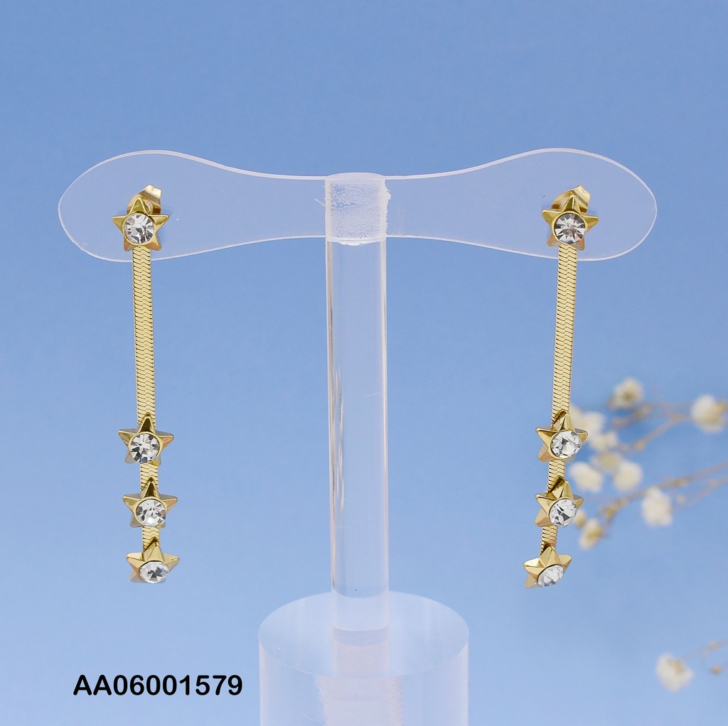 ARETES 🌟/LINEA/3 ESTRELLAS 072879