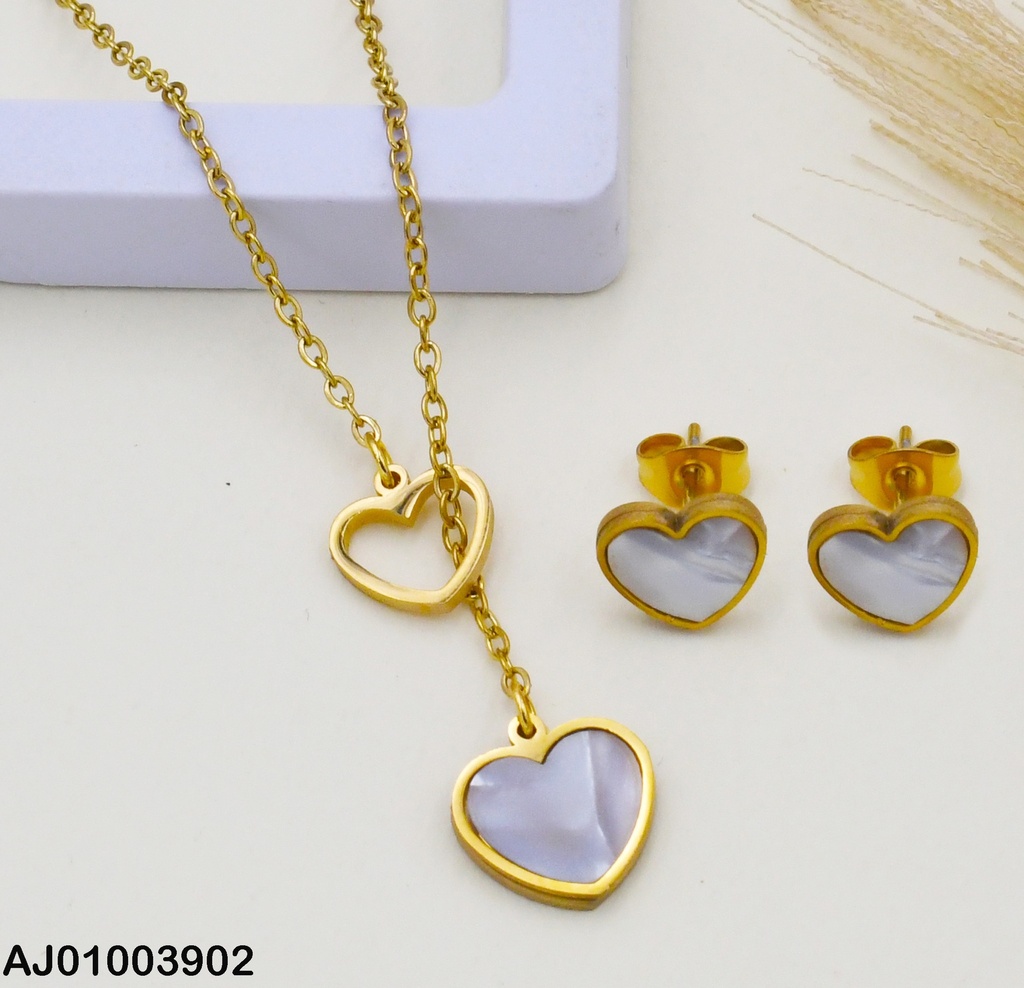 JUEGO CORAZON LISO CONCHA NACAR 71464