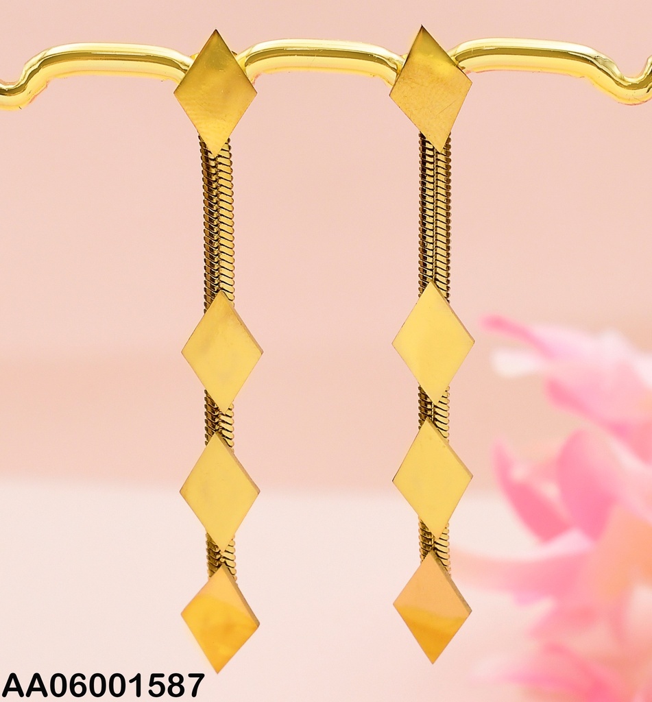 ARETES PLACA ROMBO LINEA PLANA 3 ROMBO 72840