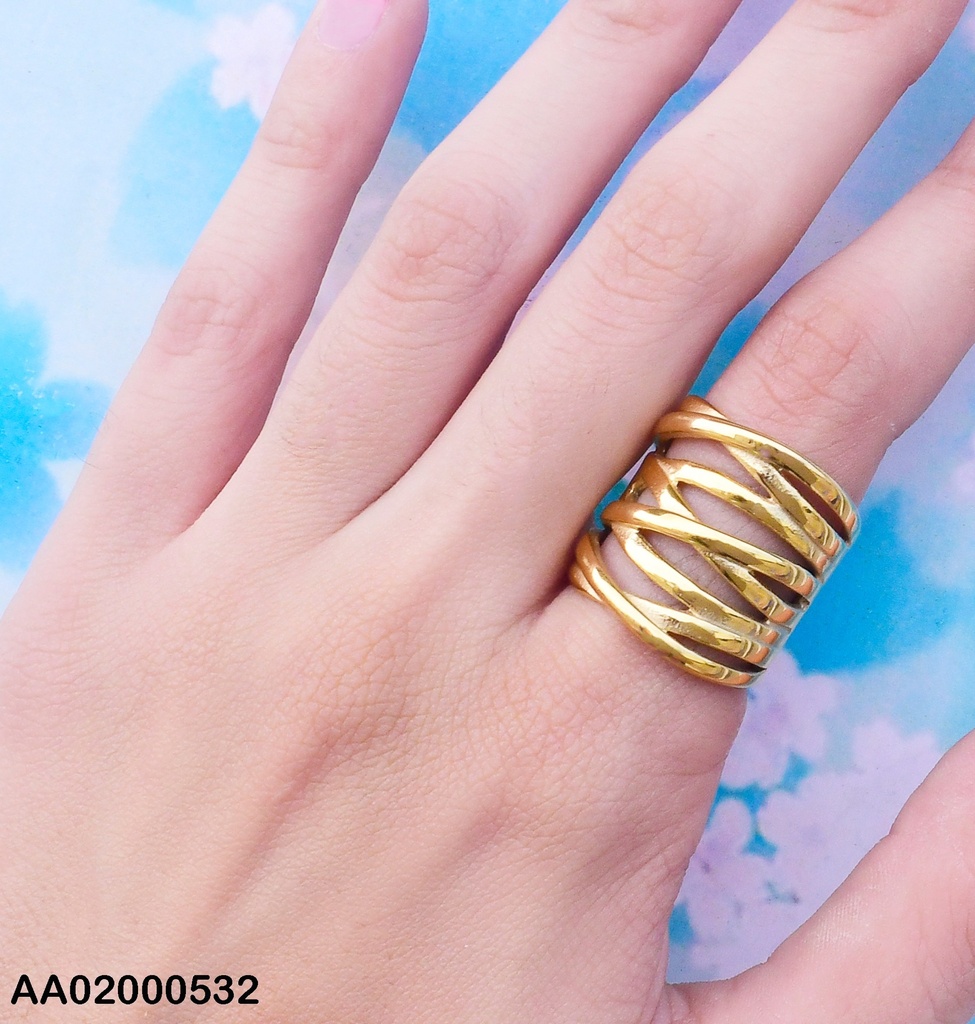 ANILLO ANCHO 8 LINEAS ENTRELAZADAS 072583