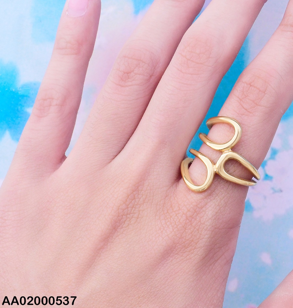 ANILLO 2 CURVAS/CENTRO RECTANGULAR  072586