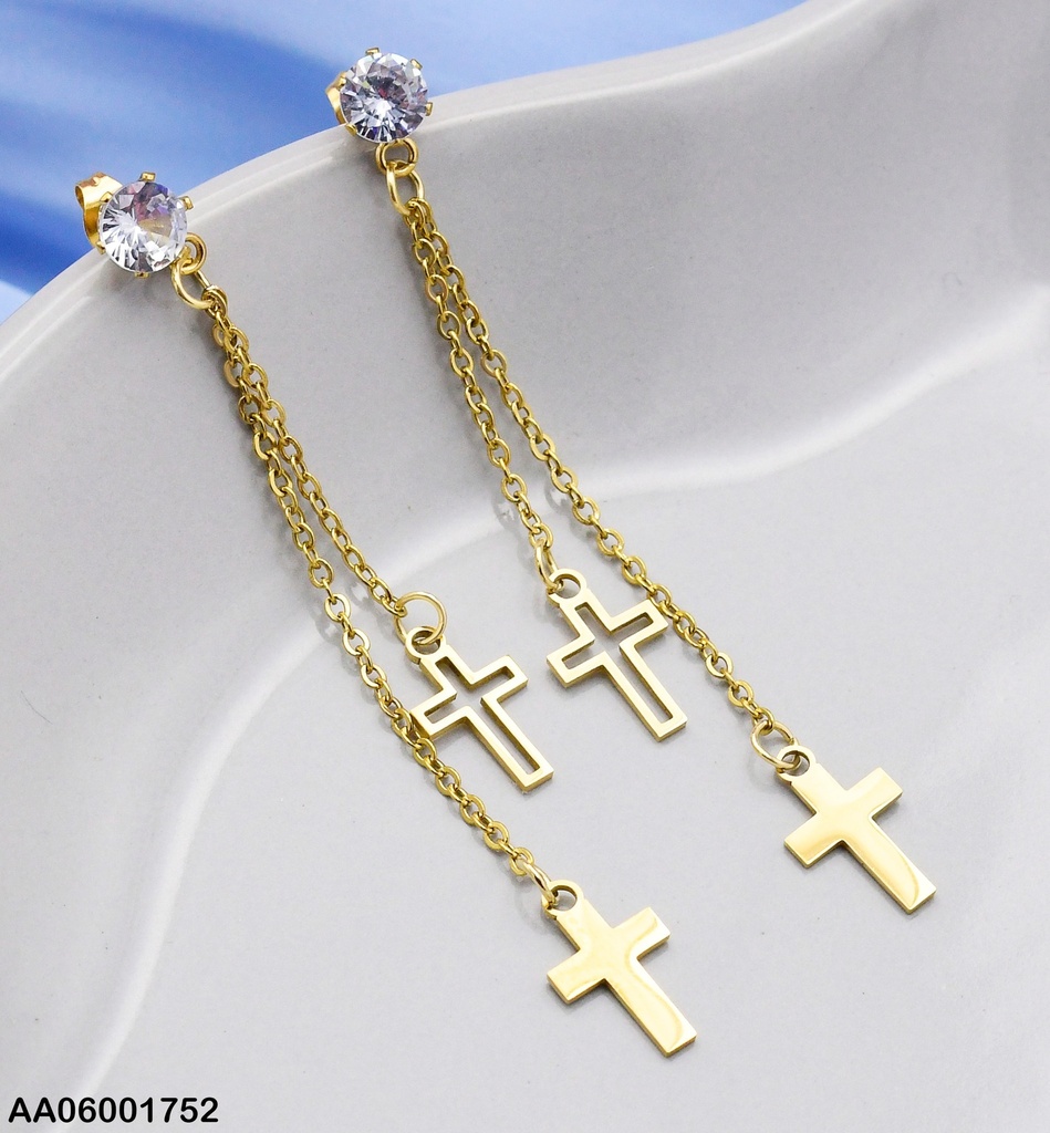 ARETES DOBLE CAD. CRUCES PLACAS/CROQUI 073282