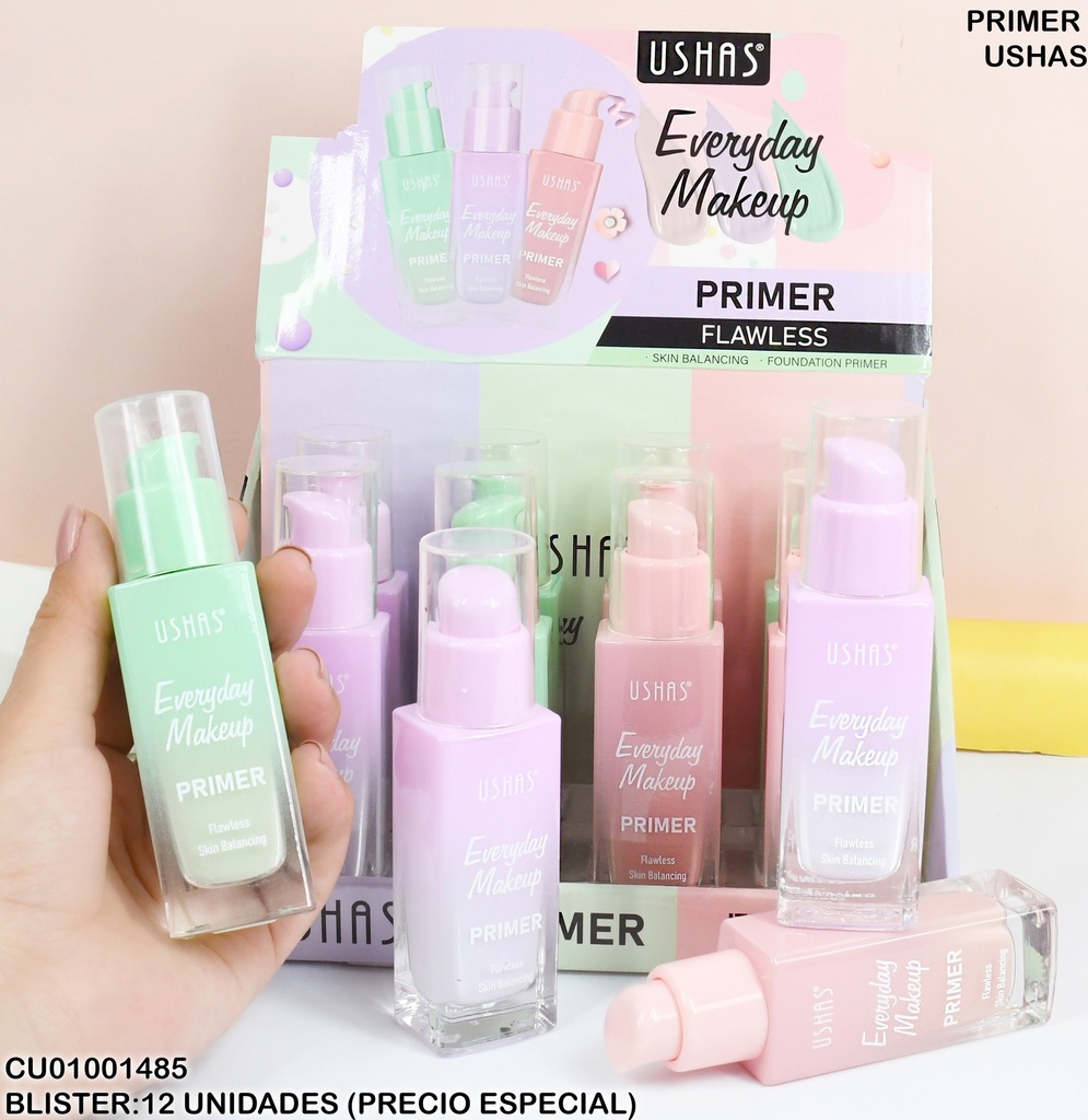 PRIMER EVERYDAY MAKEUP USHAS7 SURTIDOS FS426