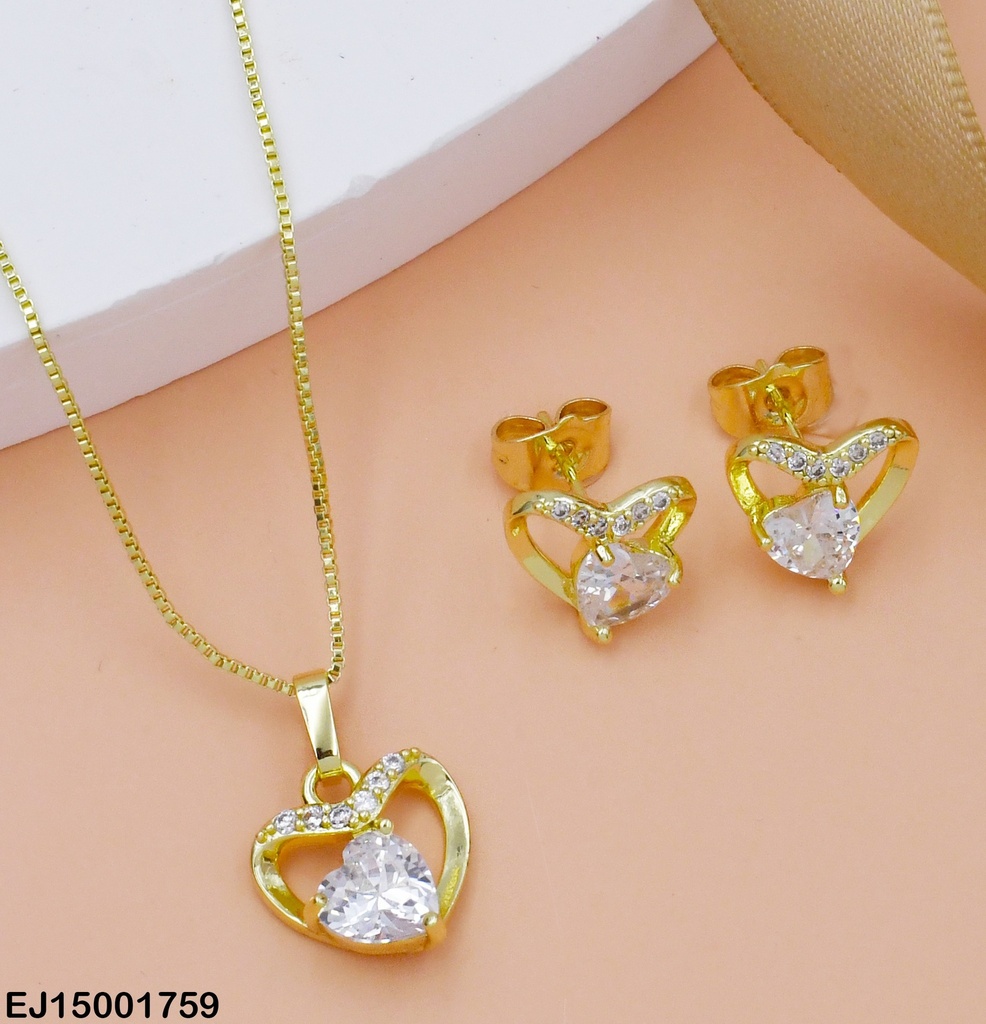 JUEGO CORAZON ZIRC. CORAZON SE160-104