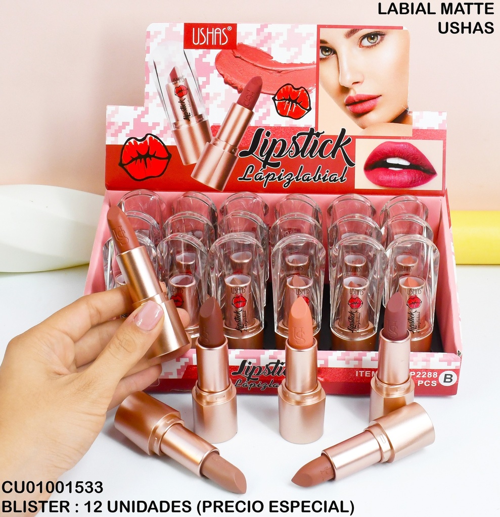 LABIAL USHAS(LABIOS ROJOS) LP2288 B