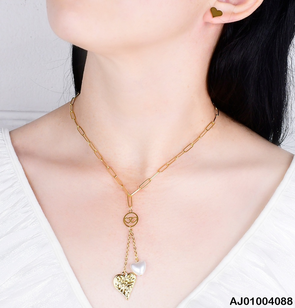 JUEGO DETALLES  DIJES CORZN. / CORAZN BLANCO  072205-W163
