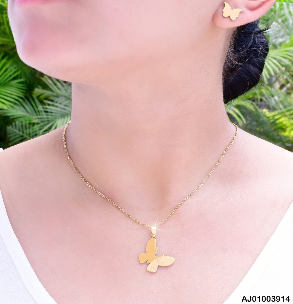 JUEGO ARETES MARIPOSA DIJE MARIPOSA LISA 072998-180 (P.E.NOV2025)