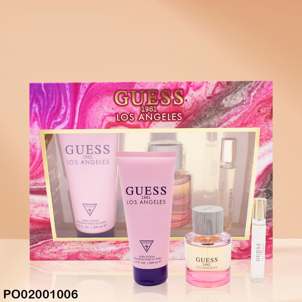 ESTUCHE PERFUMES GUESS 1981 LOS ANGELES WOMAN 3PCS