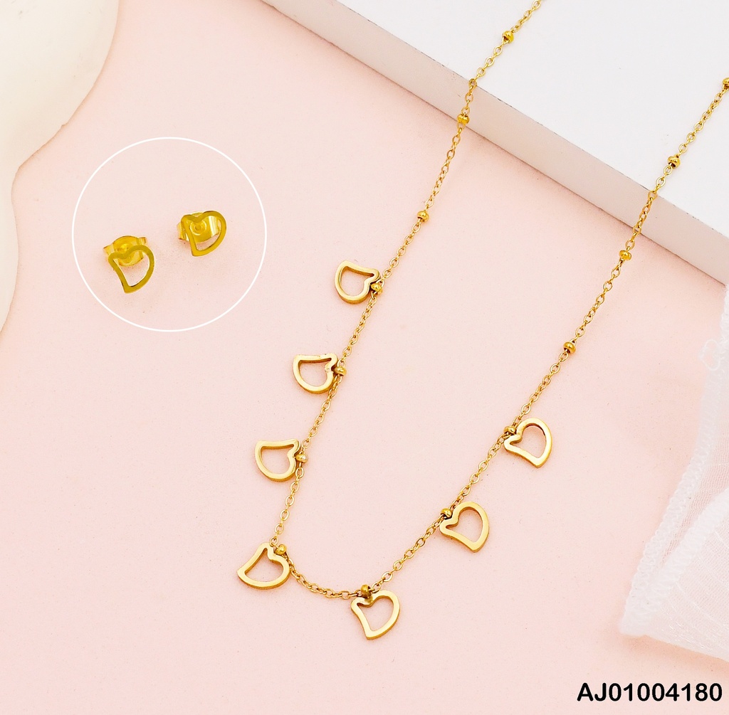 JUEGO ARETES/ DIJES CORAZONES 073087-180 (P.E.NOV2025)