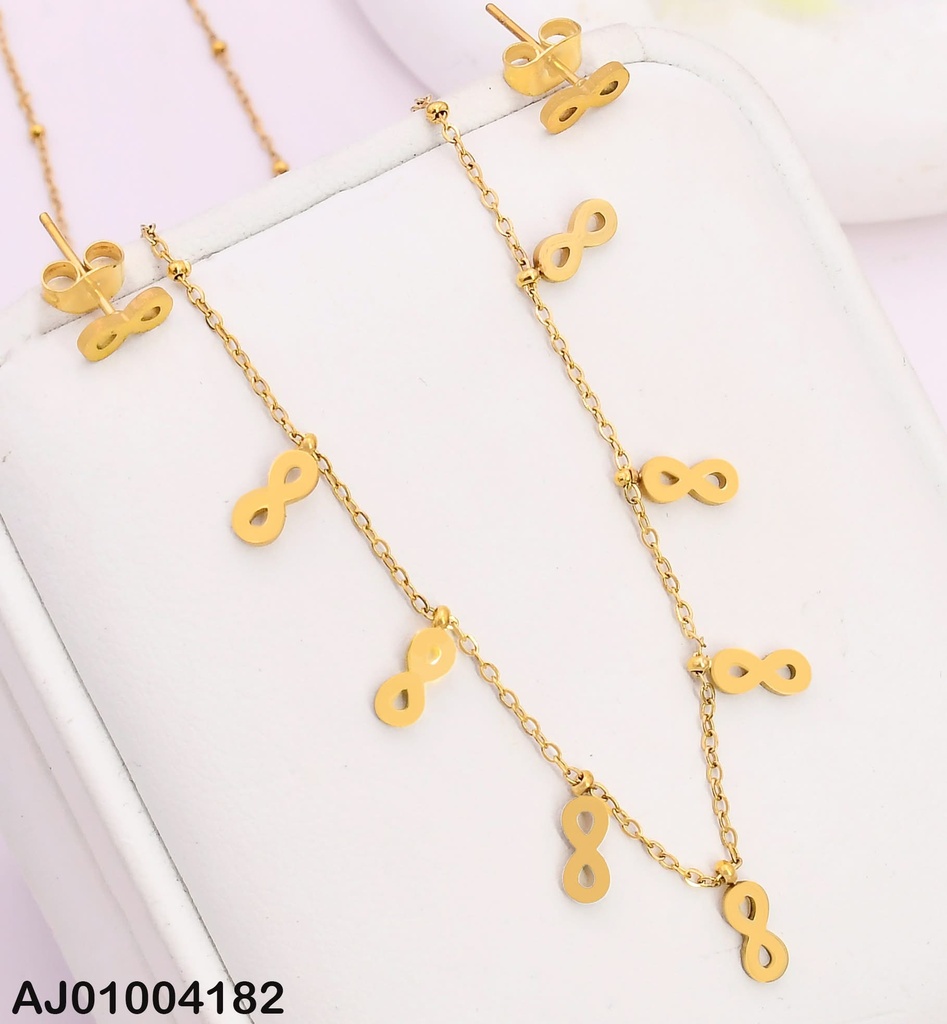 JUEGO ARETES/ DIJES INFINITOS 073099-180