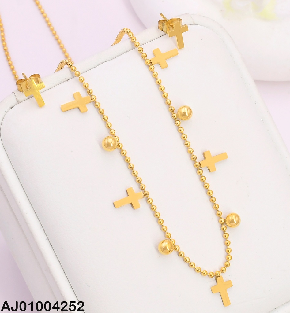 JUEGO PLACAS CRUCES CADENA C/PLACAS-🟡073025