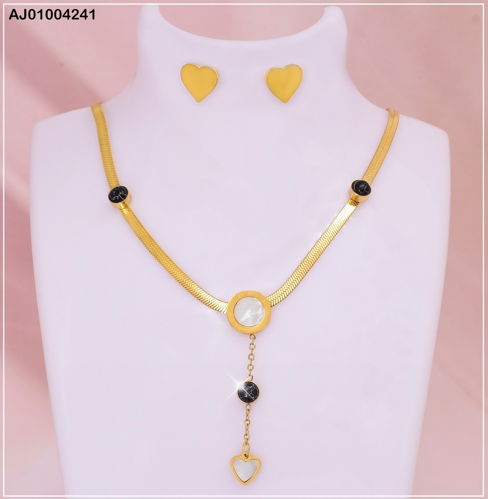 JUEGO ARETES CORAZON DIJE RELOJ / CORAZON  073125-W12 (P.E.NOV2025)