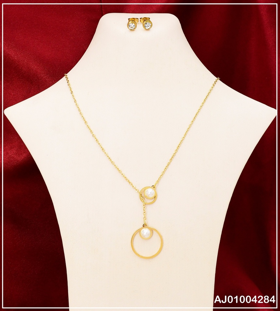 JUEGO ARETES ZIRC. RD DIJE RD. CROQUI PERLA