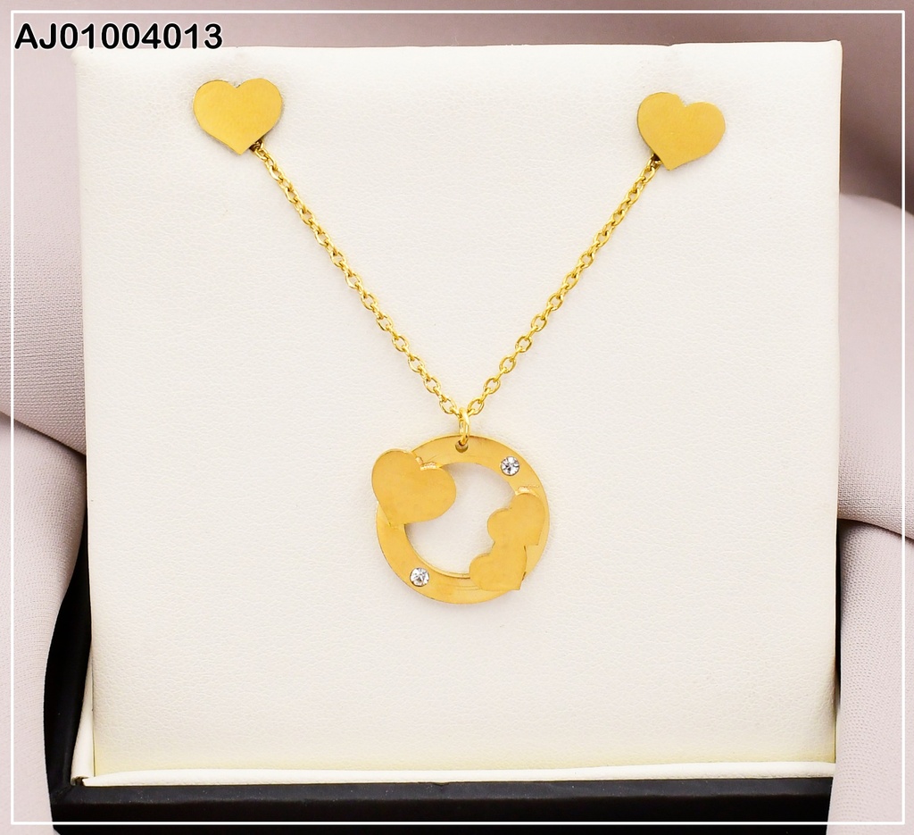 JUEGO PLACAS CORAZONES.DIJE:CIRCULO C/💛💛💛