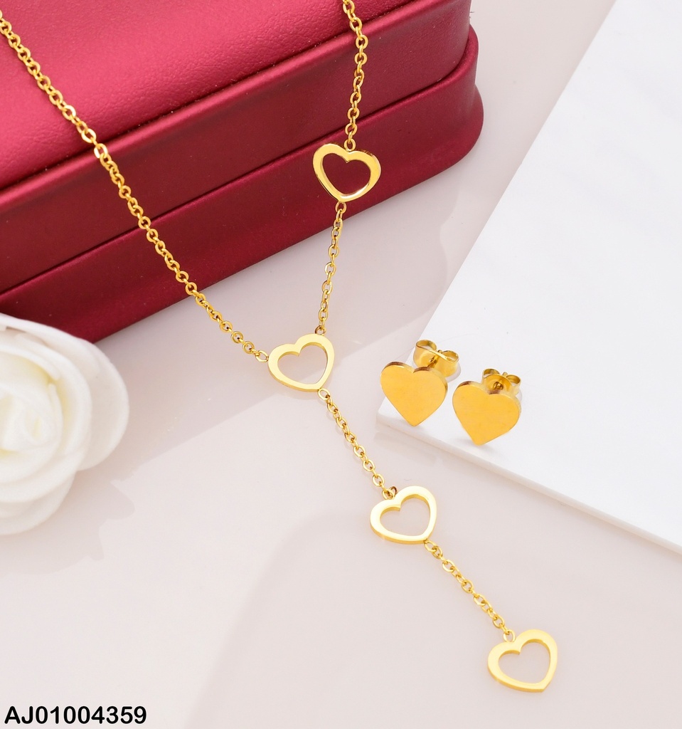 JUEGO ARETES COR. PLACA DIJE CORAZON CROQUI 073171 (P.E.NOV2025)