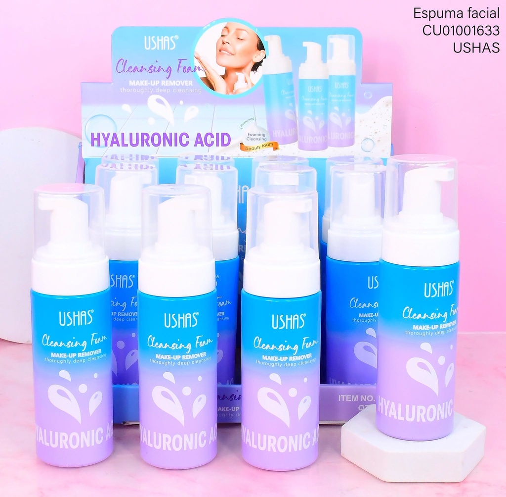 JABON REMOVEDOR MAQUILLAJE HYALURONICO USHAS HA260