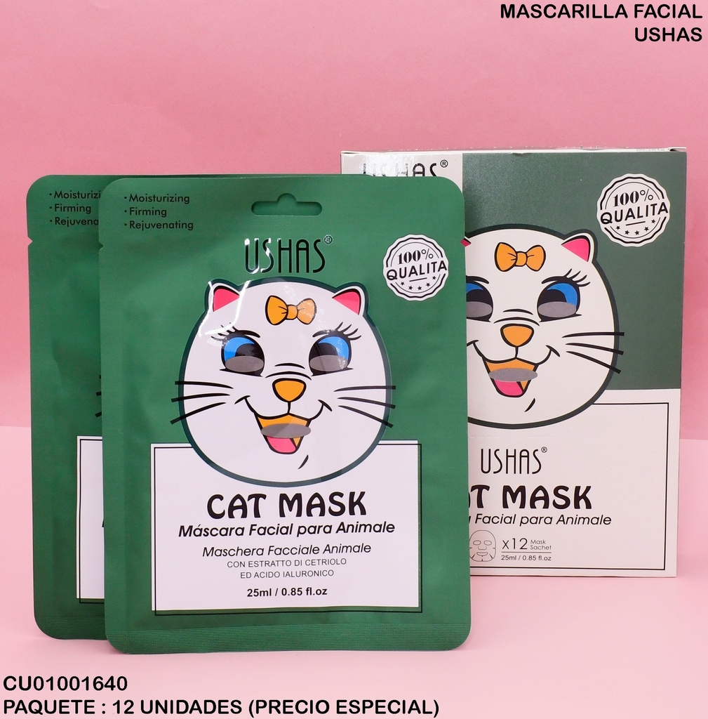 MASCARA FACIAL CAT USHAS MK034