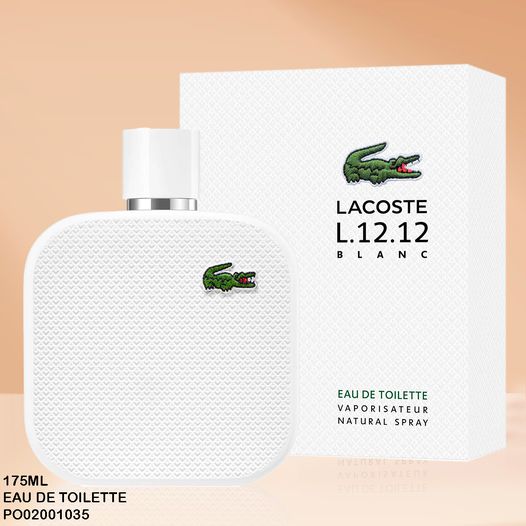 PERFUME LACOSTE L.12.12 BLANC 175ML EDT