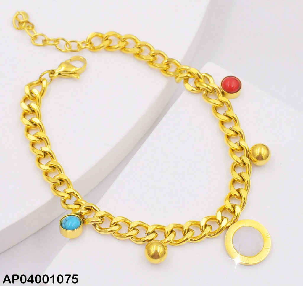 PULSERA 3 DIJES ⭕ COLORES / 2 PELOTITAS 0735181
