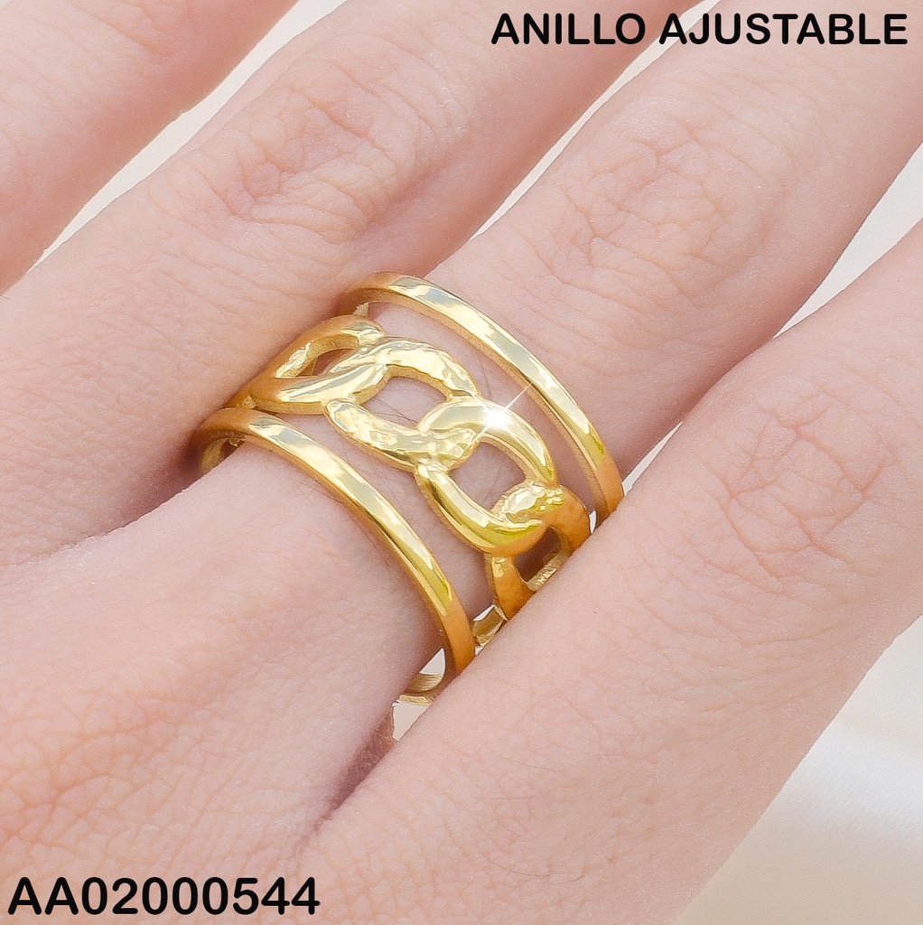 ANILLO 2 LINEAS / CENTRO CADENA 0710861-334