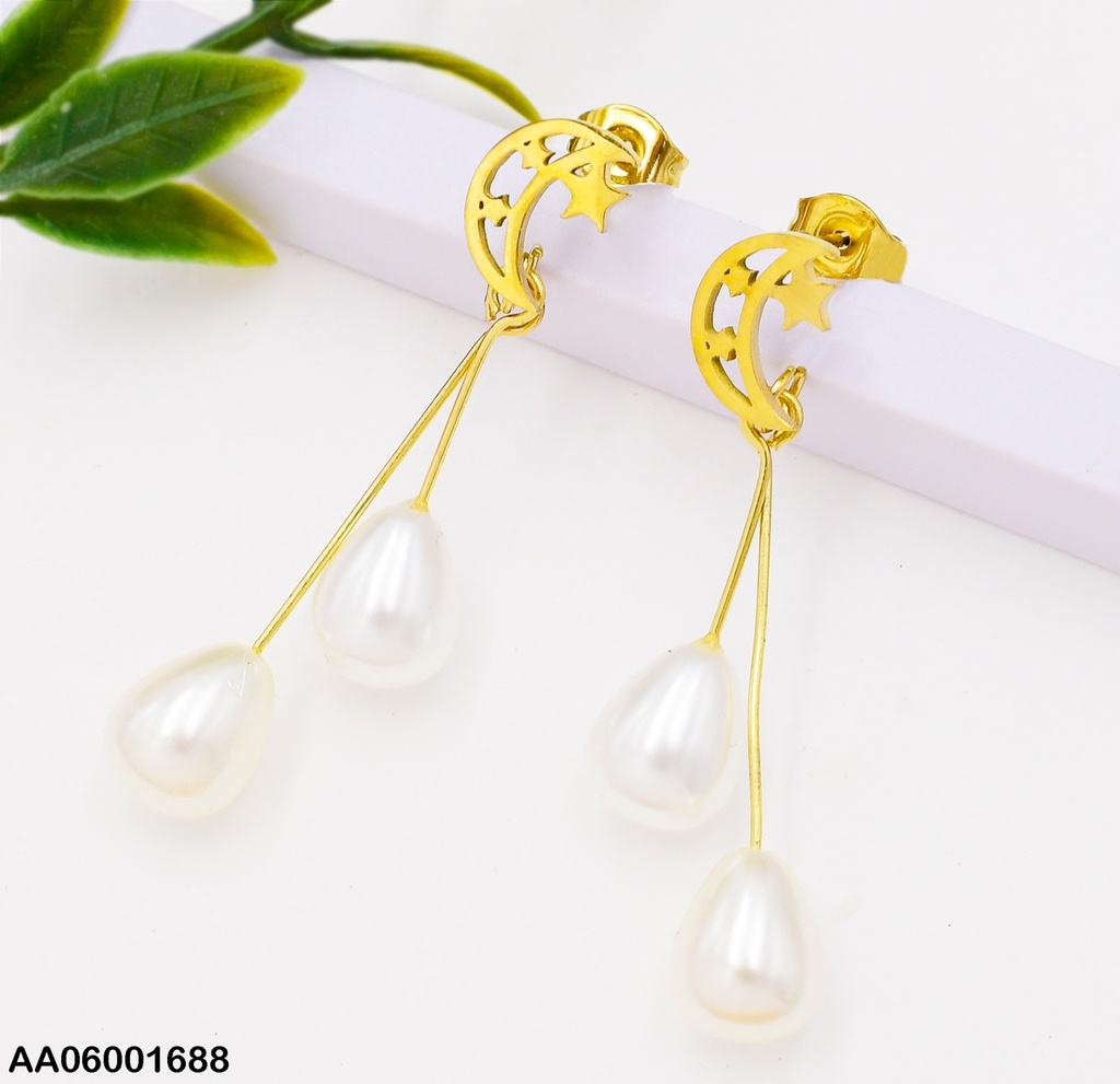 ARETES LUNA COLGANTE PERLAS 0740261-W47