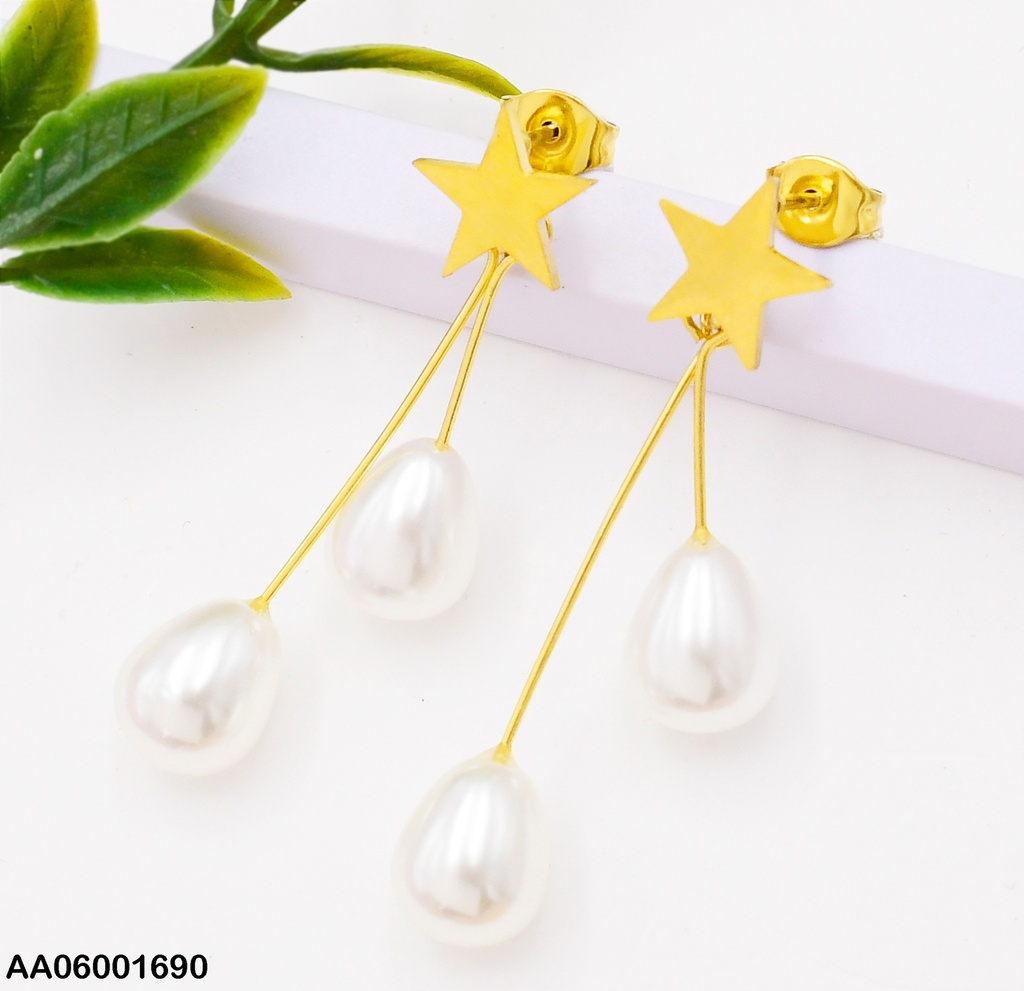 ARETES ESTRELLA COLGANTE PERLAS 0740271-W47